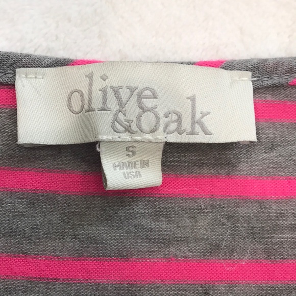 💯✅ AUTHENTIC OLIVE & OAK STRIPED TANK W/ POCKET - Picture 6 of 6